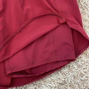 SOLD Off-site | Avia Women's High Rise Maroon Running Shorts with Bike Liner